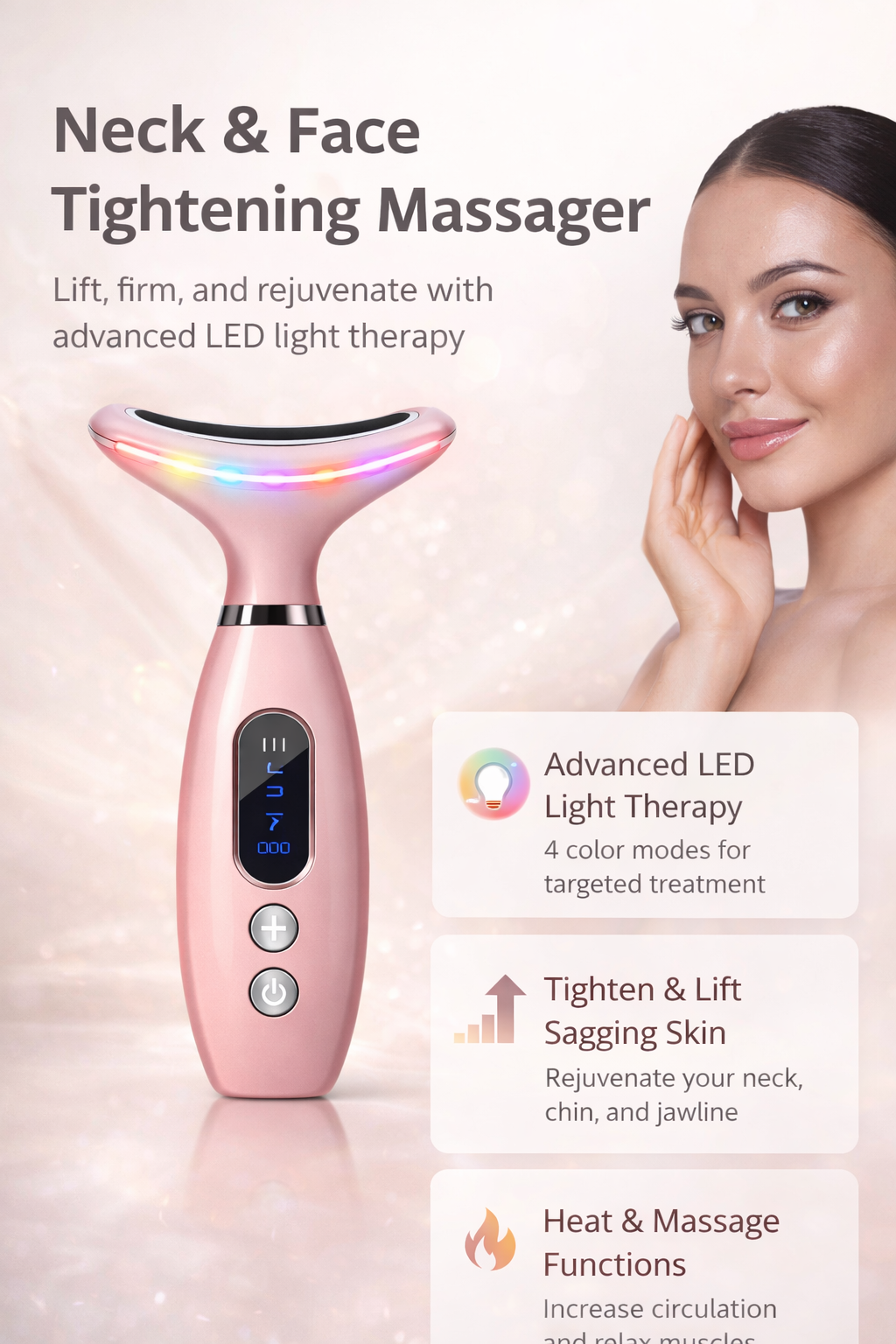 GlowLift™ - Straffendes Gesichts- & Jawline- Massagegerät